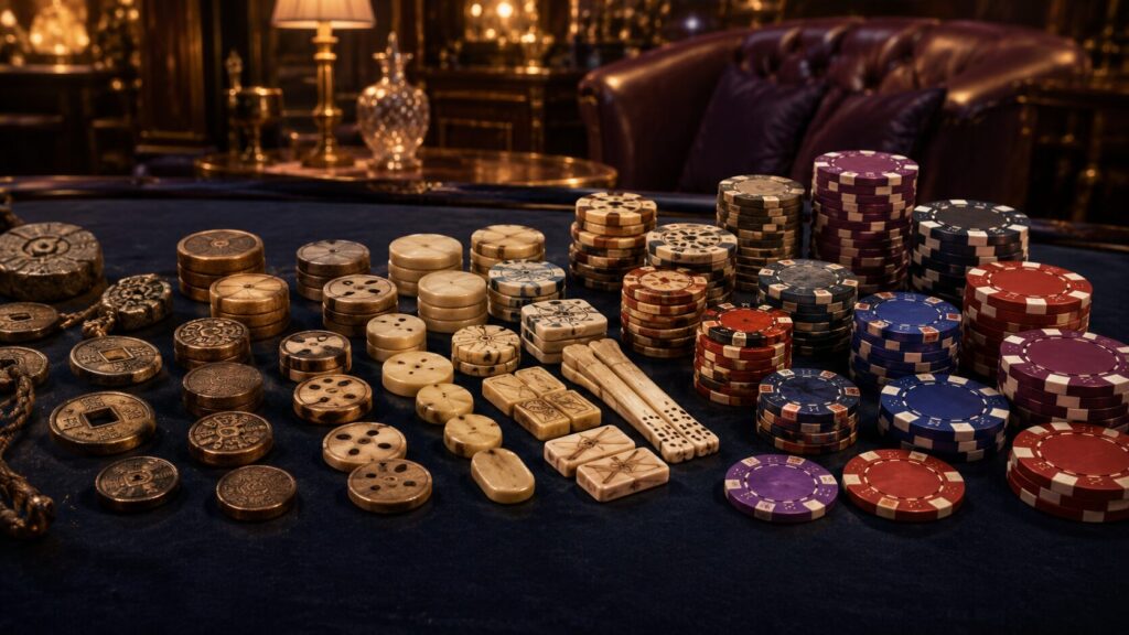 Origen de las fichas de casino y evolución de su diseño
